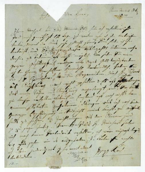 Eigenh. Brief mit U.