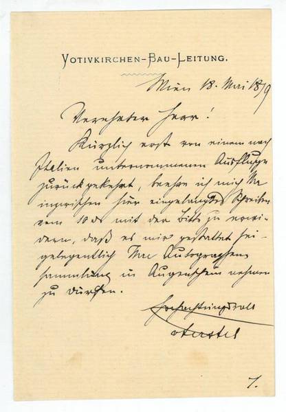 Eigenh. Brief mit U.