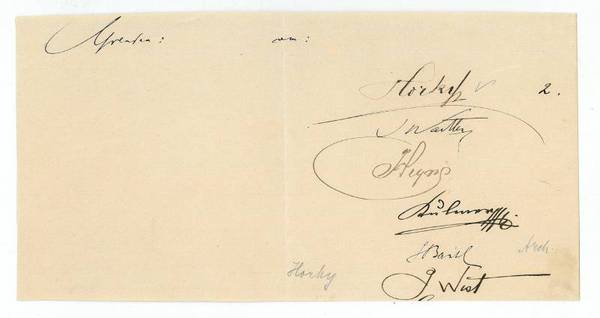 Ausschnitt mit eigenh. U.