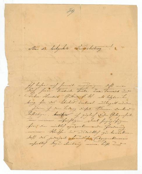 Eigenh. Brief mit U.