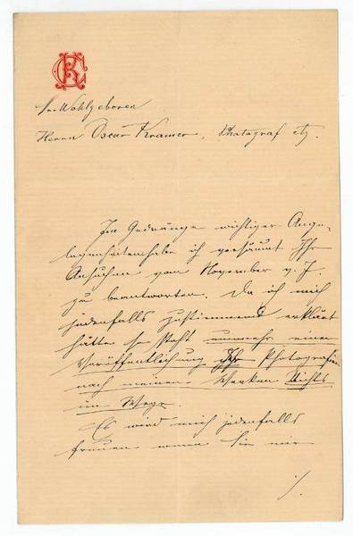 Eigenh. Brief mit U.