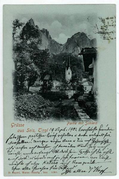 Eigenh. Bildpostkarte mit U.