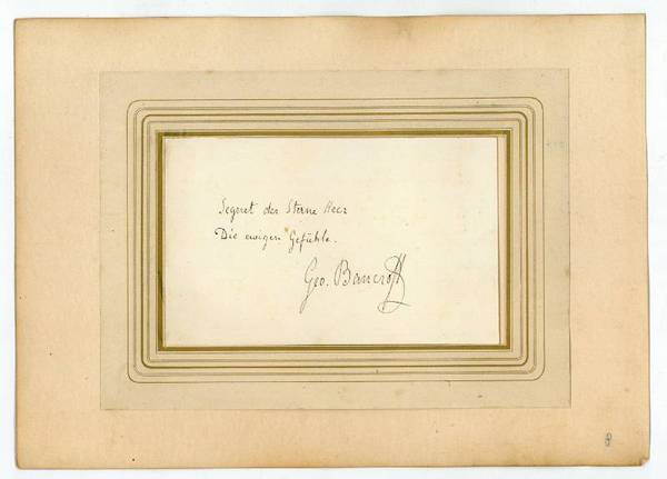 Autograph quotation signed.