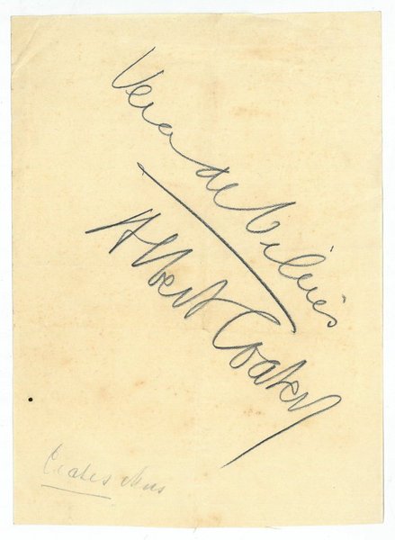 Eigenh. Widmung mit U.