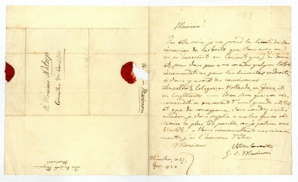 Eigenh. Brief mit U.