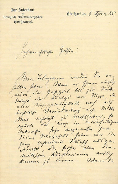 Eigenh. Brief mit U. ("DJWerther").