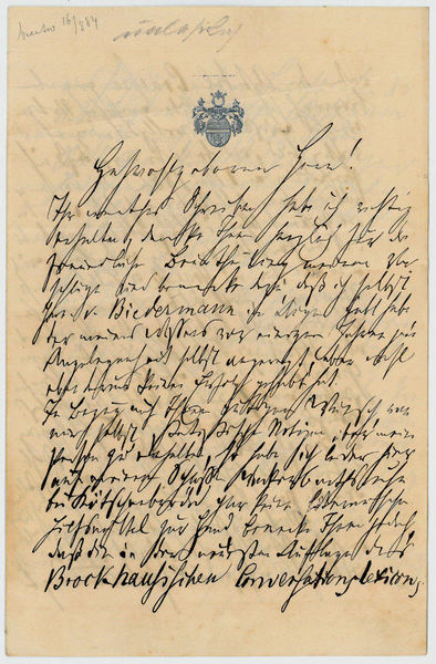 Eigenh. Brief mit U.