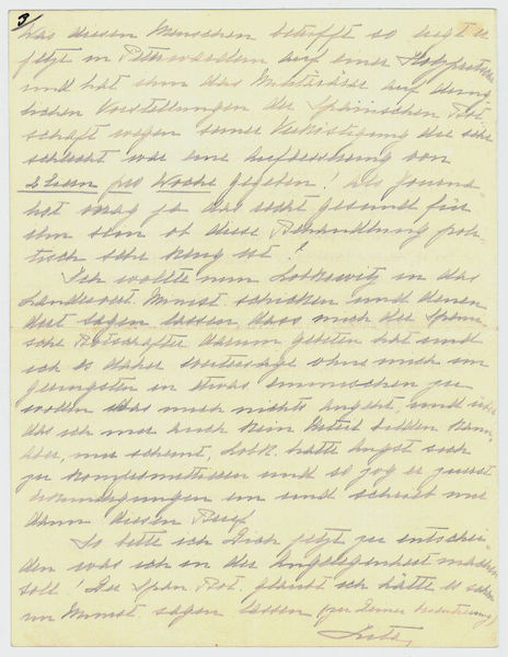 Autograph statement (postscript) signed.