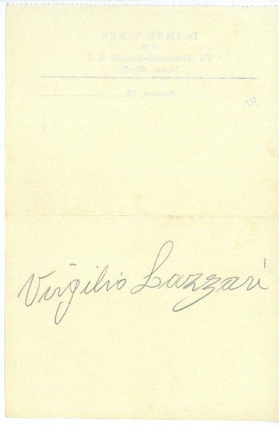 Albumblatt mit eigenh. U.