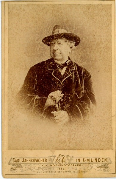 Kabinettphotographie mit eigenh. Widmung und U.