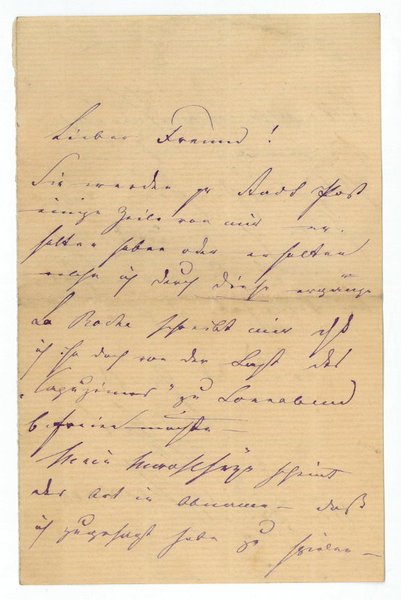 3 eigenh. Briefe mit U.