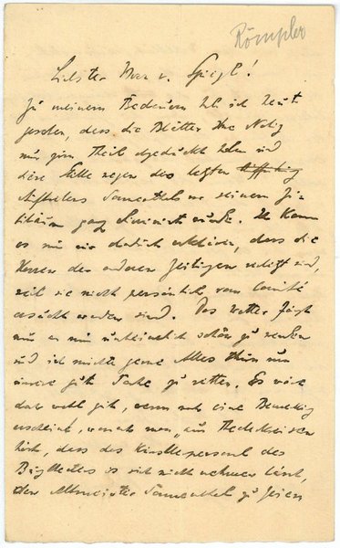 2 eigenh. Briefe mit U.