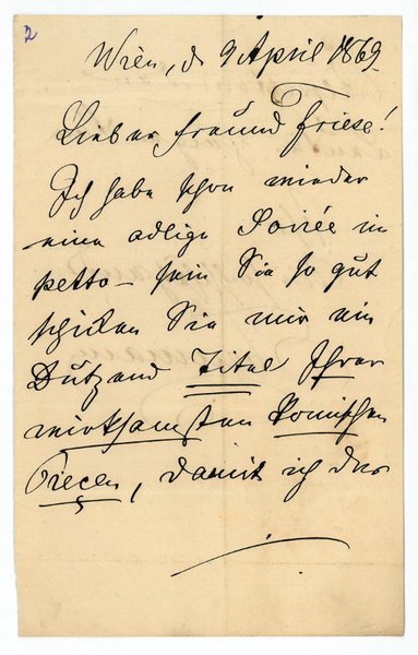 Eigenh. Brief mit U.