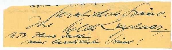 Ausschnitt mit eigenh. U.