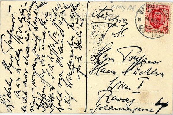 Eigenh. Bildpostkarte mit U.