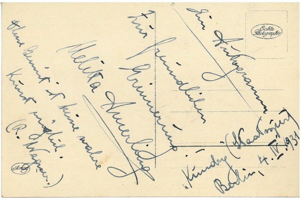 Eigenh. Widmung mit U.