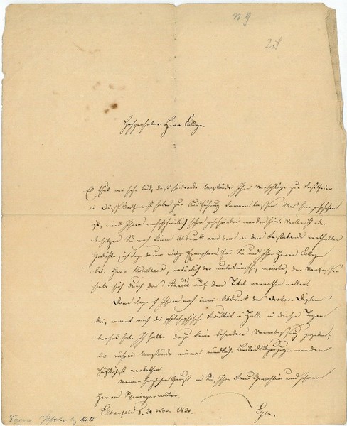 Eigenh. Brief mit U.