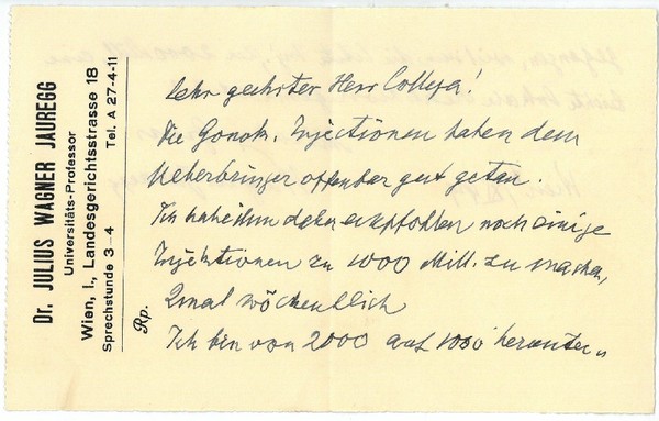 Eigenh. Brief mit U.