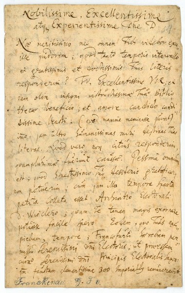 Autograph letter signed.