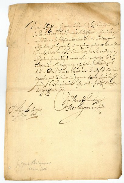 Brief mit eigenh. U.