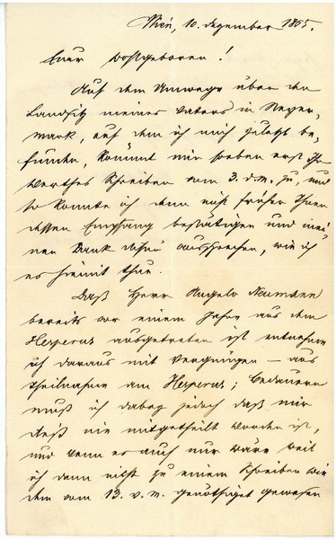 Eigenh. Brief mit U.