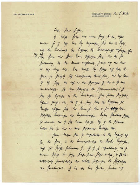 Autograph letter signed.