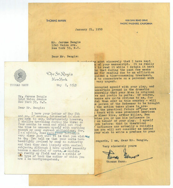 2 typed letters signed.