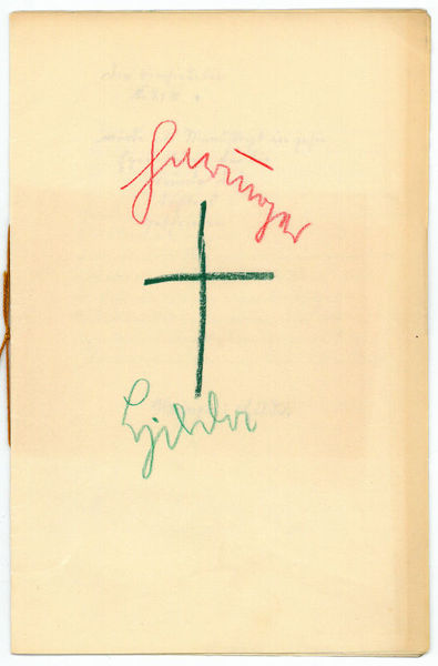 Hilda. Eigenh. Manuskript seiner Zeitschrift "Die Einsiedelei" mit wiederholtem Namenszug …