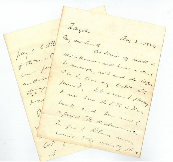 Autograph letter signed.