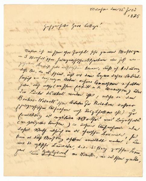 Eigenh. Brief mit U.