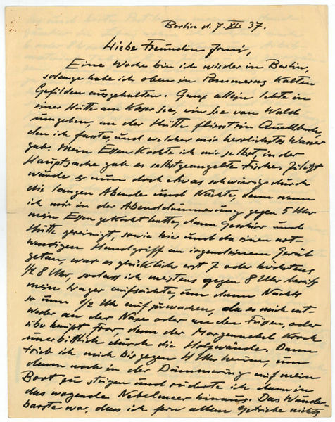 Autograph letter signed.