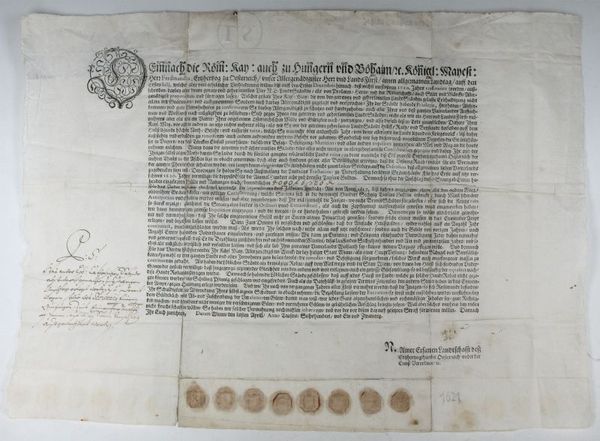 Gedrucktes Mandat zum Steueranschlag.