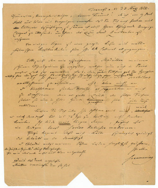 Eigenh. Brief mit U. ("Soemmering").