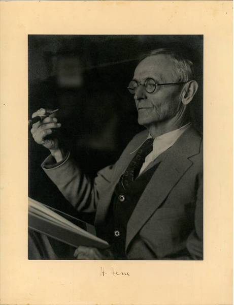 Signed portrait ("H. Hesse").
