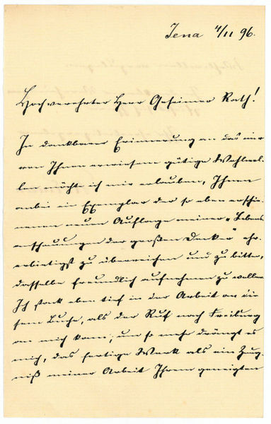 Eigenh. Brief mit U.