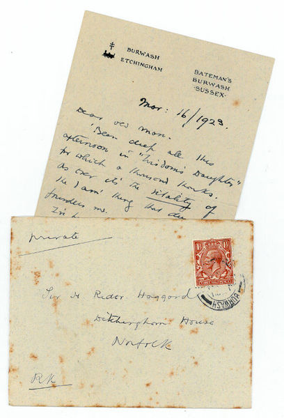 Autograph letter signed.