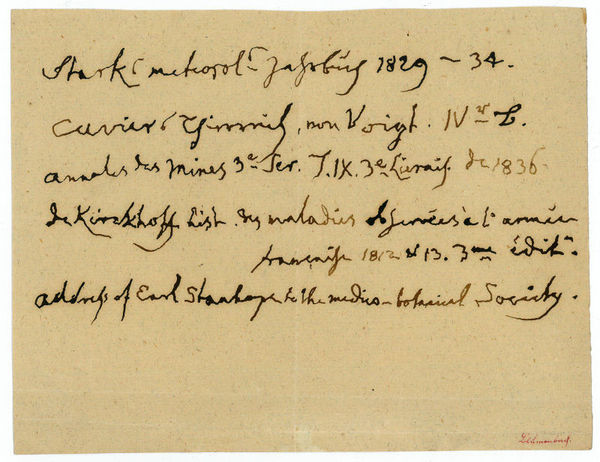 Autograph document.