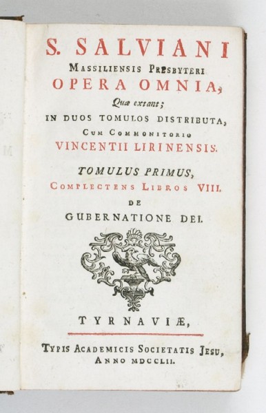 Opera omnia, quae extant; in duos tomulos distributa, cum commonitorio …