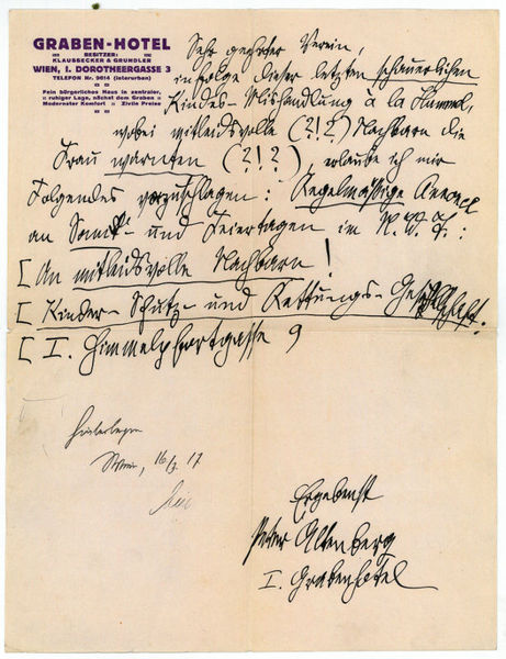 Autograph letter signed.