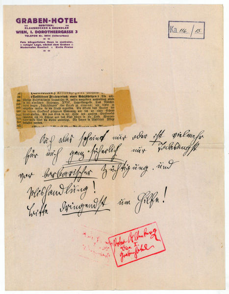 Eigenh. Brief.