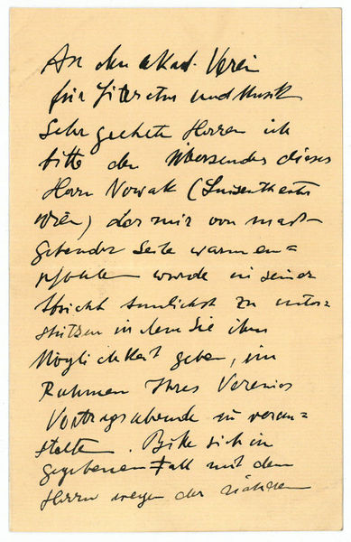 Autograph letter signed.