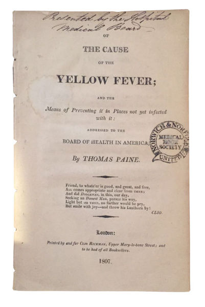 The Cause of Yellow Fever; and the Means of Preventing …
