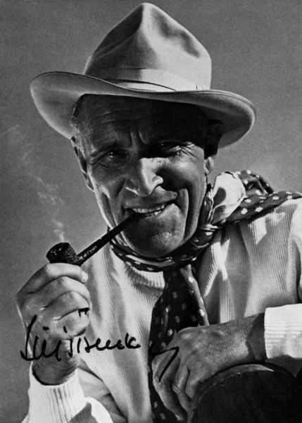 Portraitkarte mit eigenh. U.