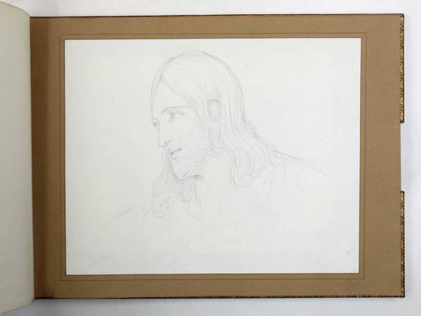 Sketchbook/scrapbook containing drawings by the Princess and other artists, including …