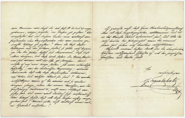 Eigenh. Brief mit U.