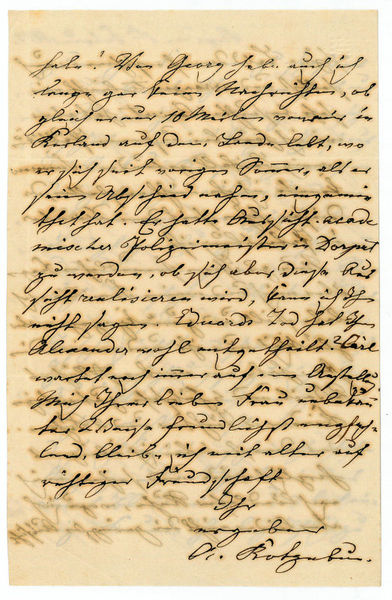 Eigenh. Brief mit U.