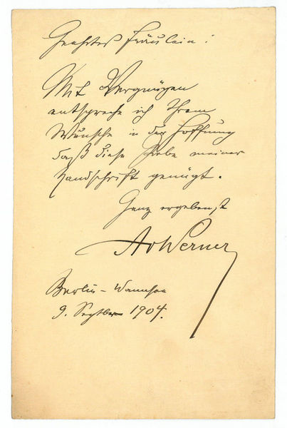 Eigenh. Brief mit U.