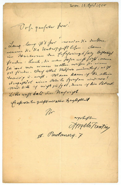 Eigenh. Brief mit U.