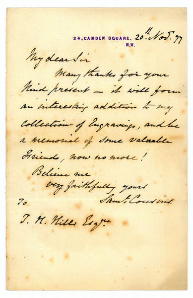 Eigenh. Brief mit U.