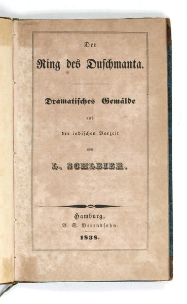 Der Ring des Duschmanta. Dramatisches Gem lde aus der indischen …